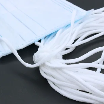 

3mm Mask Rope Elastic Band Nylon Round Thin Masks Elastic Rope Elastic Bands Line Nose Adjuster for Make Mouth Masks