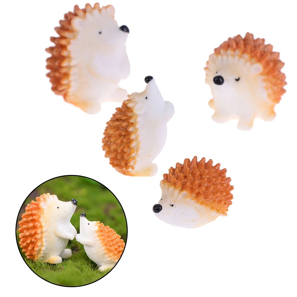 

1 Pc Cute Mini Wild Hedgehog Hedgepig Erizo Small Statue Little Figurine Crafts Animal Ornament Garden Miniatures