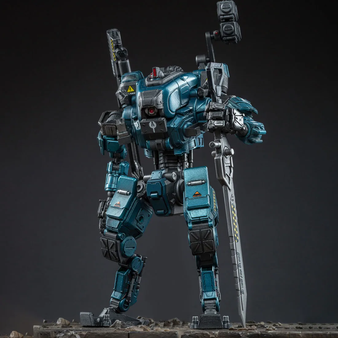 1:24 DIY съемная модель Mecha Солдат модель Строительная игрушка с высокой степенью снижения-Марс цианин