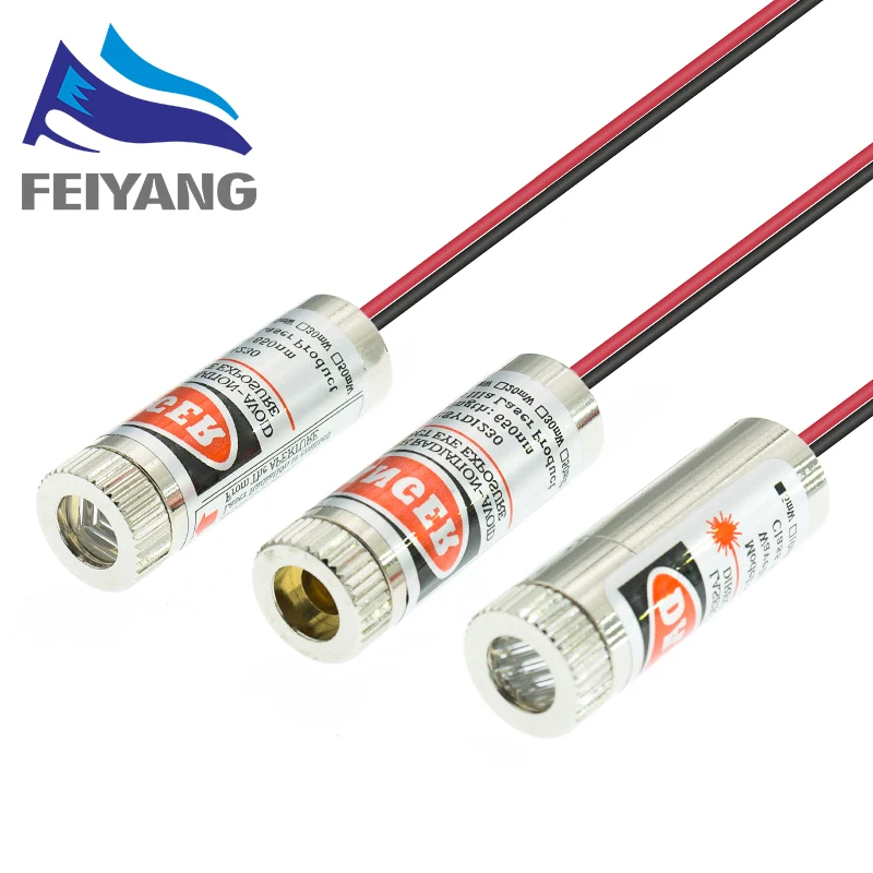 10PCS 650nm 5mW Red Point/Line /Cross Laser Module Head Glass Lens Focusable Focus Adjustable Diode Industrial Class | Электронные
