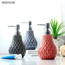 Ананас моделирующая керамическая бутылка для мыла Ванная кухня дезинфицирующее средство для рук Косметика шампунь гель для душа бутылка для путешествий на открытом воздухе