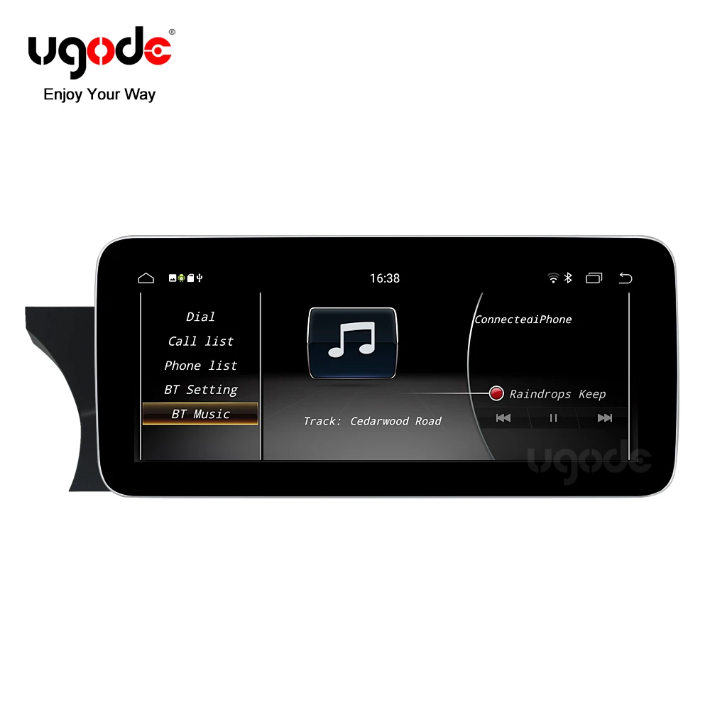 Ugode 2011-14 W204/S204 LHD Android 9,0 экран автомобильный gps навигационная мультимедийная система музыкальный видео плеер для Benz C Класс NGT4.5 - Размер экрана, дюймов: Carplay and Blueray