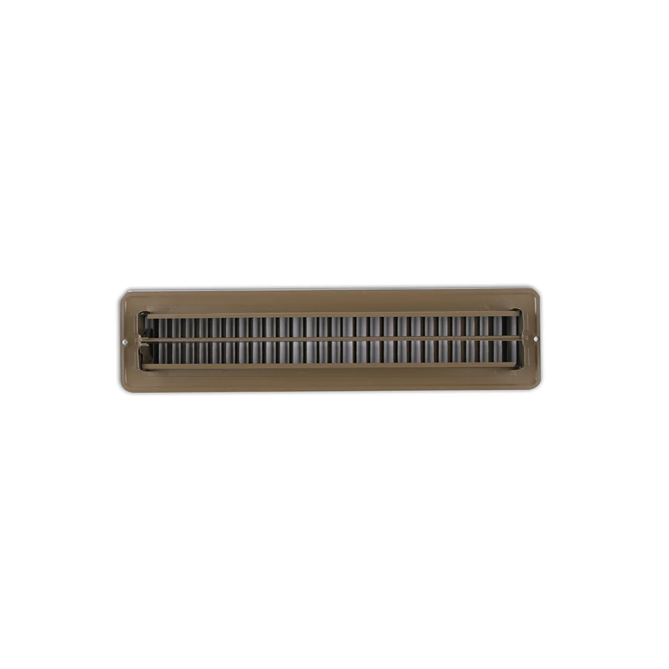 2" x 14" Brown Floor Air Register Floor Diffuser with Holes for RV and Home