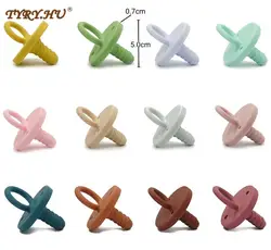 TYRY.HU 15 Colors 1PC Top Silicone Newborn Pacifiers Shower Gift BPA Free Teether Toys Nipple Teat 0-24Months
