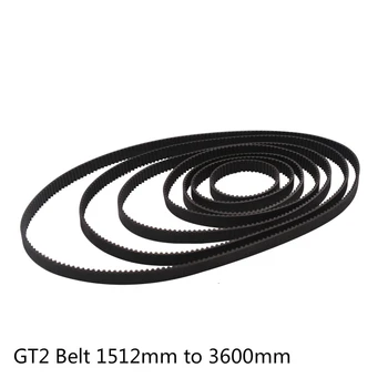 

GKTOOLS C-17 3D Printer GT2 6mm Closed Loop Rubber 2GT Timing Belt 1512 1520 1524 1540 2000 2220 2500 3000 3230 3600mm