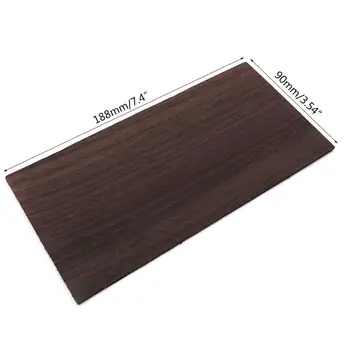 

2 Pcs/set Rosewood Makeup Board Acoustic Folk Guitar Head Patch Sheets Veneer Parts PXPF