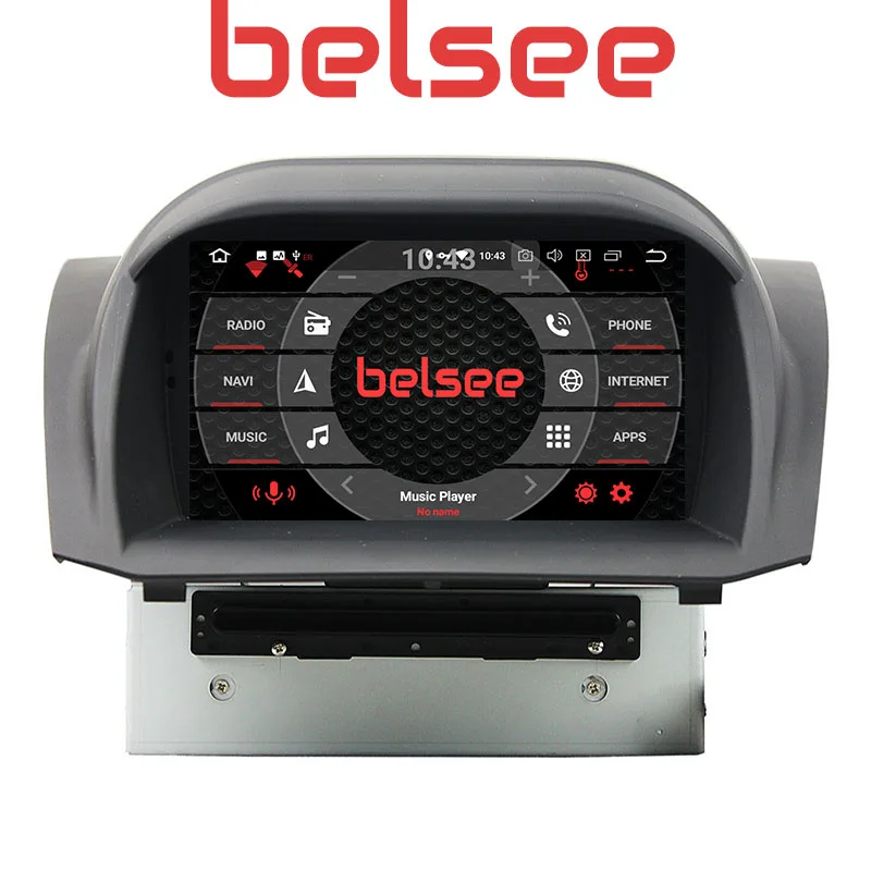 Belsee, четыре ядра, 4+ 64 ГБ, Android 9,0, головное устройство, автомобильное радио, dvd-плеер, gps навигация, стерео, HD для Ford Fiesta 2013