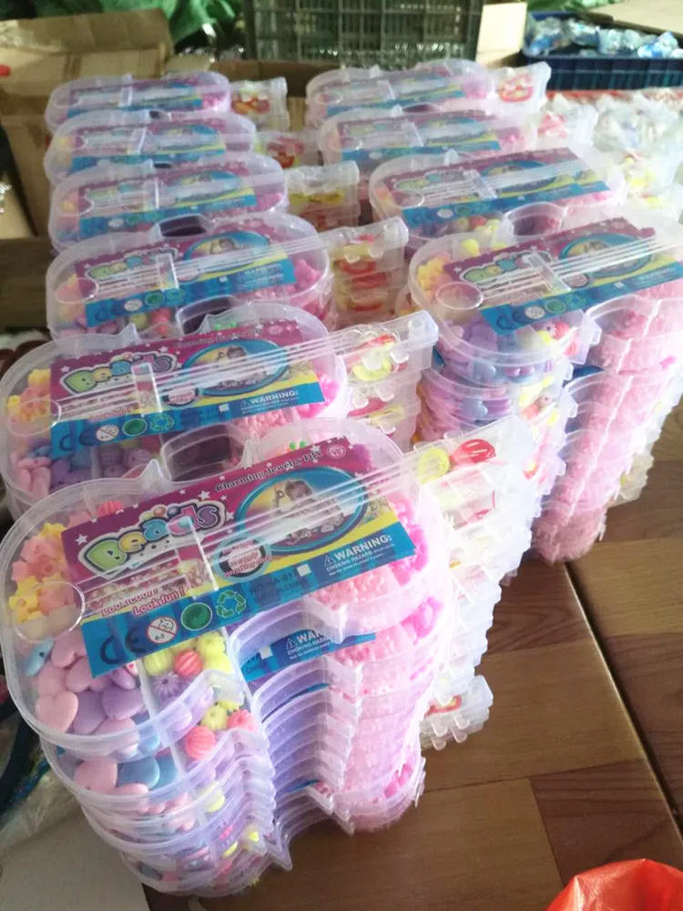 DIY Детская игрушка из бисера, умный браслет из бисера, весенний цвет, яркие бусины, набор, тренировочный Бисер для слабой видимости, коробка
