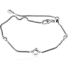 925 пробы серебряный браслет сверкающая Корона о с кристаллами цепочка звено браслет для женщин подарок Европа Diy ювелирные изделия