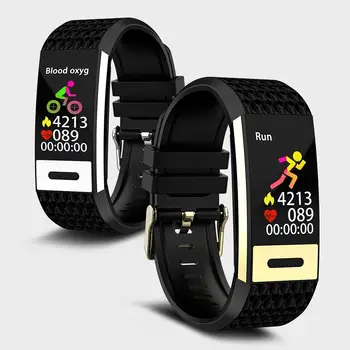 

Waterproof Color Screen ECG Detection Fitness Monitor Sport Watch Smart Bracelet