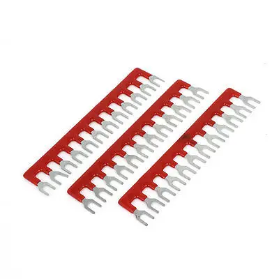 

3Pcs TB1512 15A 12 Position Pre Insulated Barrier Terminal Connector Strip