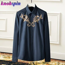 Королевская модель,, модная мужская рубашка,, длинный рукав, тонкая, повседневная, Chemise homme, брендовая, качественная, деловая, Мужская одежда, рубашки