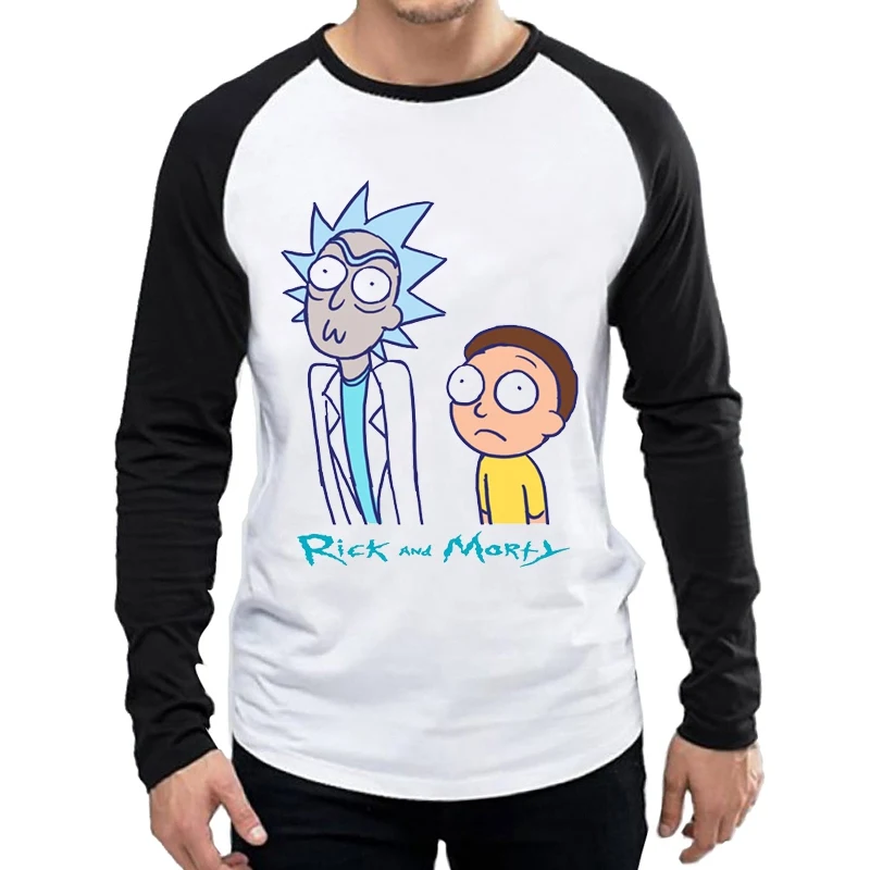 12 Футболка с длинным рукавом Pickle Rick Мужская футболка Rick And Morty новая футболка с аниме Rick летняя футболка Рик Морти крутые мужские футболки - Цвет: 12