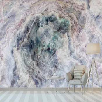 

Milofi custom large wallpaper mural 3D European dynamic blue cloud marble pattern background wallpaper mural