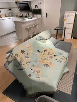 

Cotton Sofa Blanket Throw Chair Bed Wall Rugs Wall For Cover Tapestry Lounger Hanging Protective