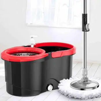 

Mop lever rotation universal hand-free washing mopping automatic drowning home mopping artifact lazy mop mop bucket