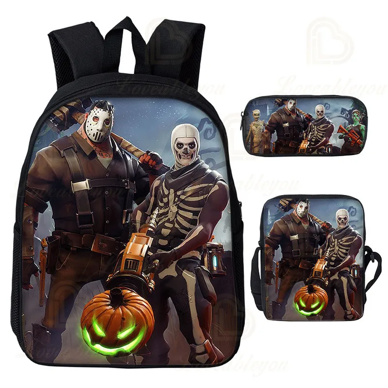

3 PCS Battle Game School Bag for Kids Boy Backpack Children School Sets Pencil Bag Victory Game Students Schoolbag