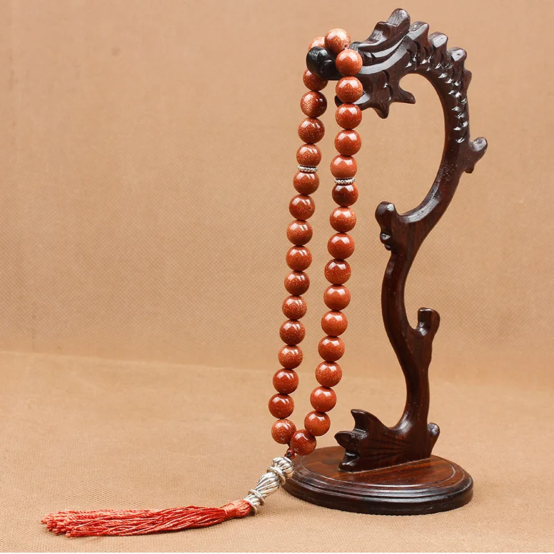 10mm 33pcs Tesbih исламские молитвенные Бусы Tasbih мусульманские молитвенные четки из бусин очаровательные ювелирные изделия натуральный агатовый камень браслет - Окраска металла: 10mm 33pcs