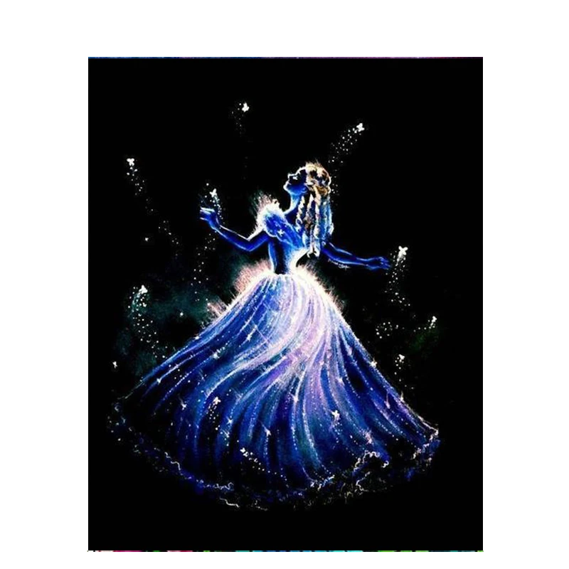

GATYZTORY Diamond Embroidery Full Square Dancer 5D Diamond Painting Full Display Cross Stitch Rhinestones Decor Home Gift