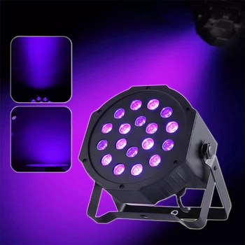 

18pcs LED Purple Par Stage light dmx 512 Controller Disco UV Lamp For DJ Party Dance floor light