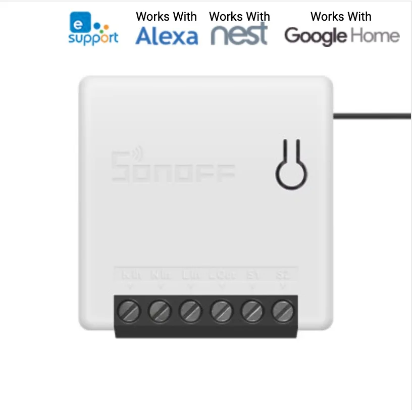 

Sonoff MINI DIY Wifi Smart Switch Two Way Intelligent Home Automation Remote Control Wifi Switch with Alexa Google Home 1-10 pcs