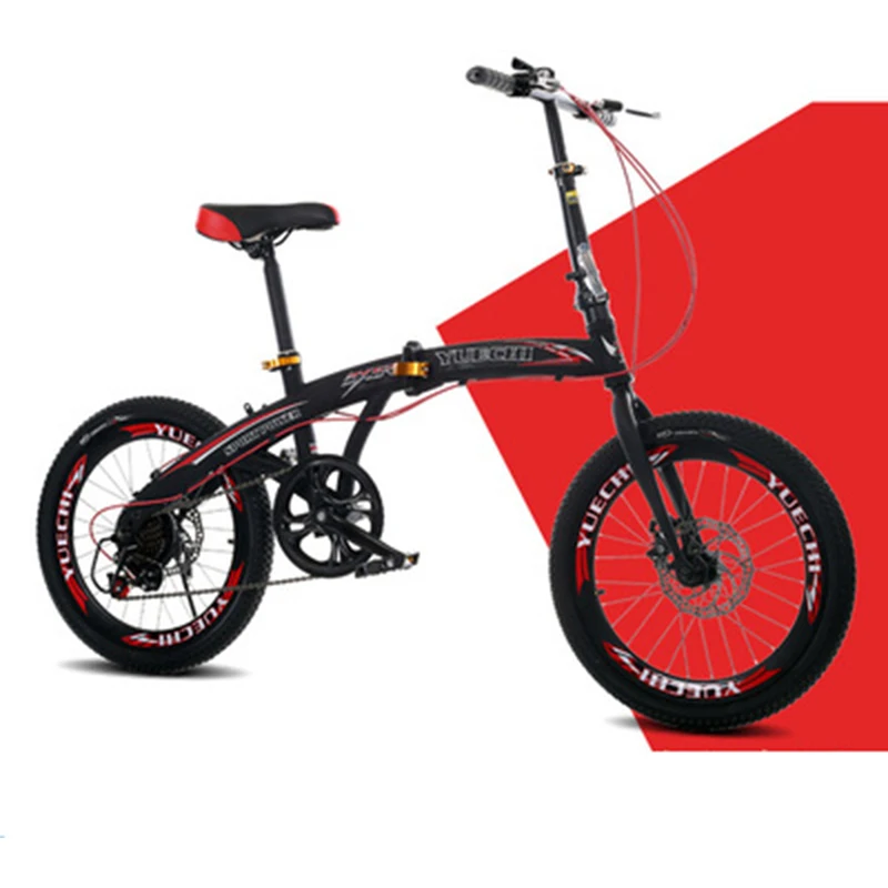 Bicycles 20 Inch Folding Student Bike Speed Change Disc Brake Bike