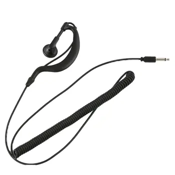 

G Shape Soft 3.5mm Plug Ear Hook Earpiece Headset Listen Only Ham Radio Earpiece for 2-way Motorola Icom Radio Transceivers