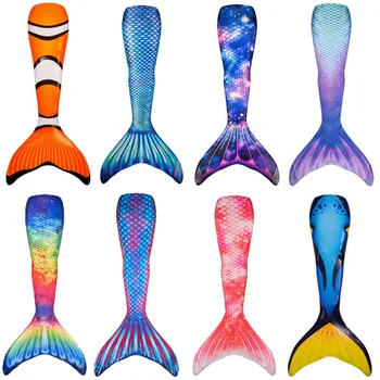 

Adult Kids Mermaid Tail Swimsuit Little Mermaid Cosplay Costume Women Girls Zeemeerminstaart Mermaid Tails Swimwear No Monofin