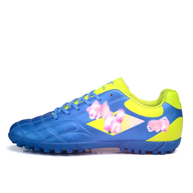 Najtaniej 2019 buty piłkarskie buty piłkarskie dla dzieci piłka nożna knagi Turf buty skórzane trener piłki nożnej piłka nożna chłopców Sneaker murawa nie myli