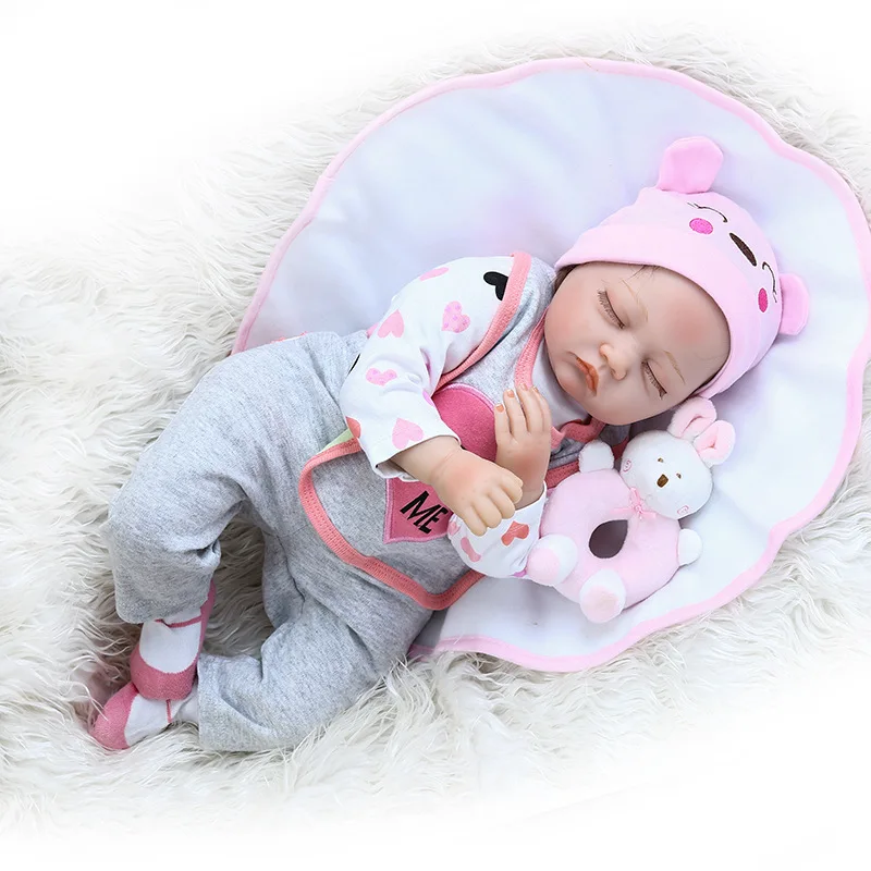 

55CM Reborn Baby Newborn Doll NPK Brand Ball Jointed Doll Toys For Girls 55cm Reborn Baby Doll Clothes