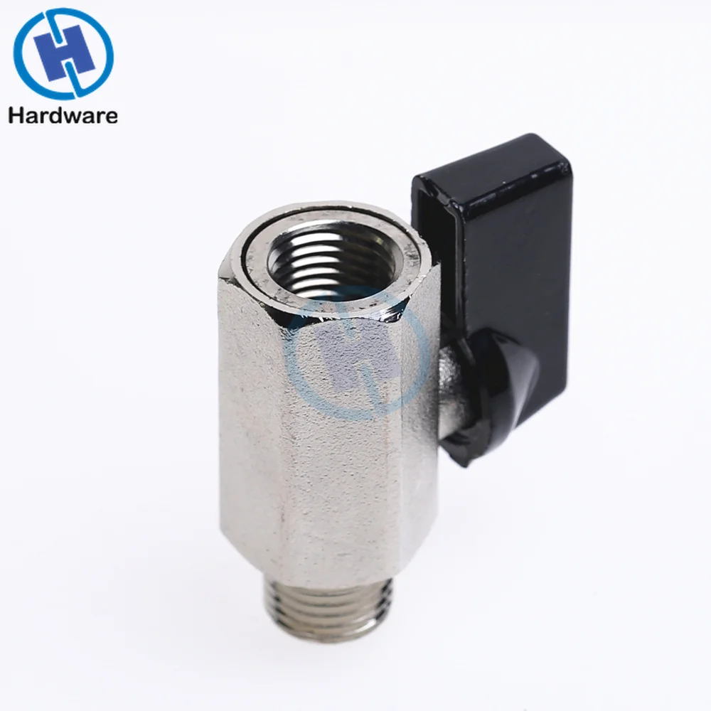 1 шт. мини латунный шаровой клапан 1/2 1/4 &quot 1/8&quot BSP от мужчин до женщин воздушные
