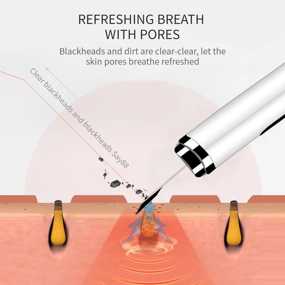 Ультразвуковой скребок для кожи с ЖК дисплеем|Скраб кожи| |