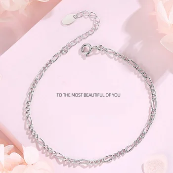 

S925 Sterling Silver Bracelet Ladies Fashion Bracelet Bracelet Simple And Creative Temperament Jewelry