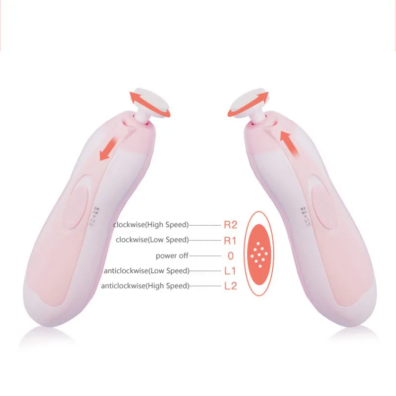 Детский Электрический триммер для ногтей из АБС-пластика, милые удобные безопасные однотонные щипчики для педикюра всех возрастов, можно использовать наборы для ухода