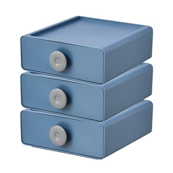 

Large Capacity Multifunctional Storage Box Makeup Plastic Documents Sliding Drawers Desk Organizer Kids Toy 3 Tier Stationery