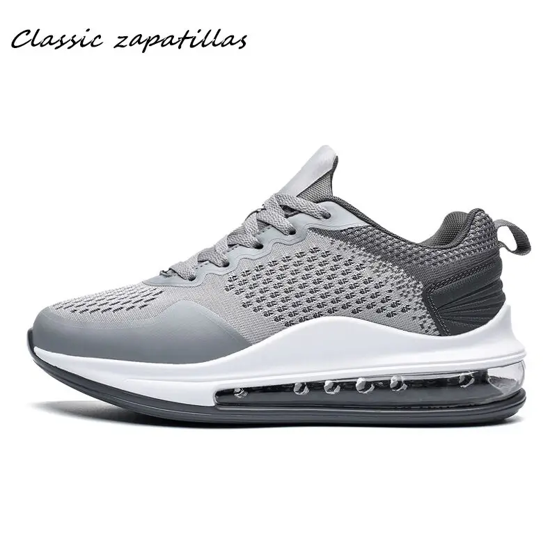 New Running Shoes for Men Jogging Sneakers Women Air Sole Breathable Mesh Lace-up Outdoor Training Fitness Sport | Спорт и