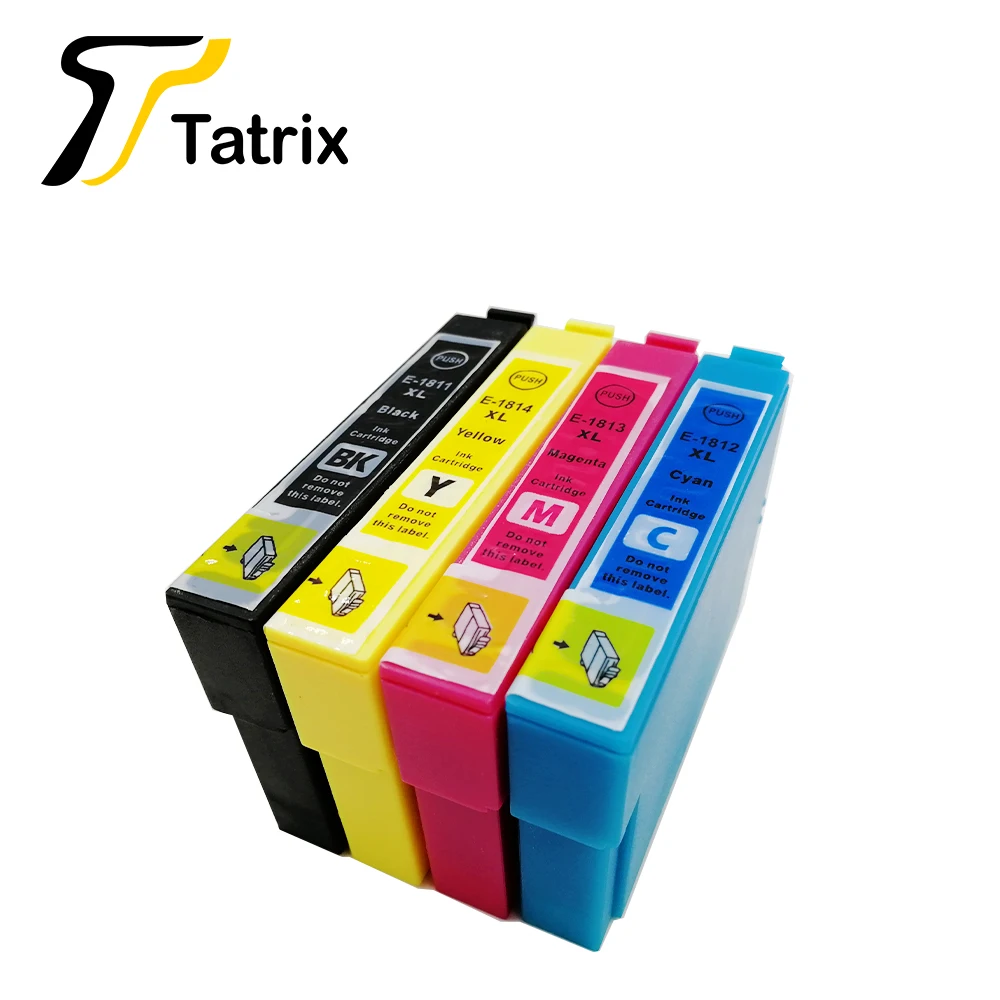 4PK для Epson T1811 T1814 патрон чернил для принтера Epson XP212 XP215 XP225 XP312 XP315 XP412 XP415 XP202 XP205 XP302 XP305 XP402 XP405