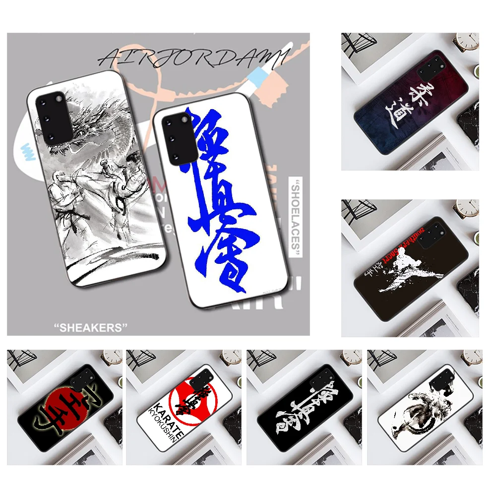 NBDRUICAI Kyokushin чехол для каратэ черный мягкий телефона Samsung S20 plus Ultra S6 S7 edge S8 S9 S10 5G |