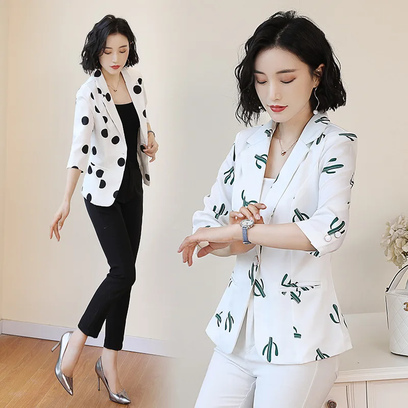 

2019 Spring And Autumn New Style Western Style Wear CHIC WOMEN'S Coat Elegant Korean-style Leisure Suit Graceful Suit