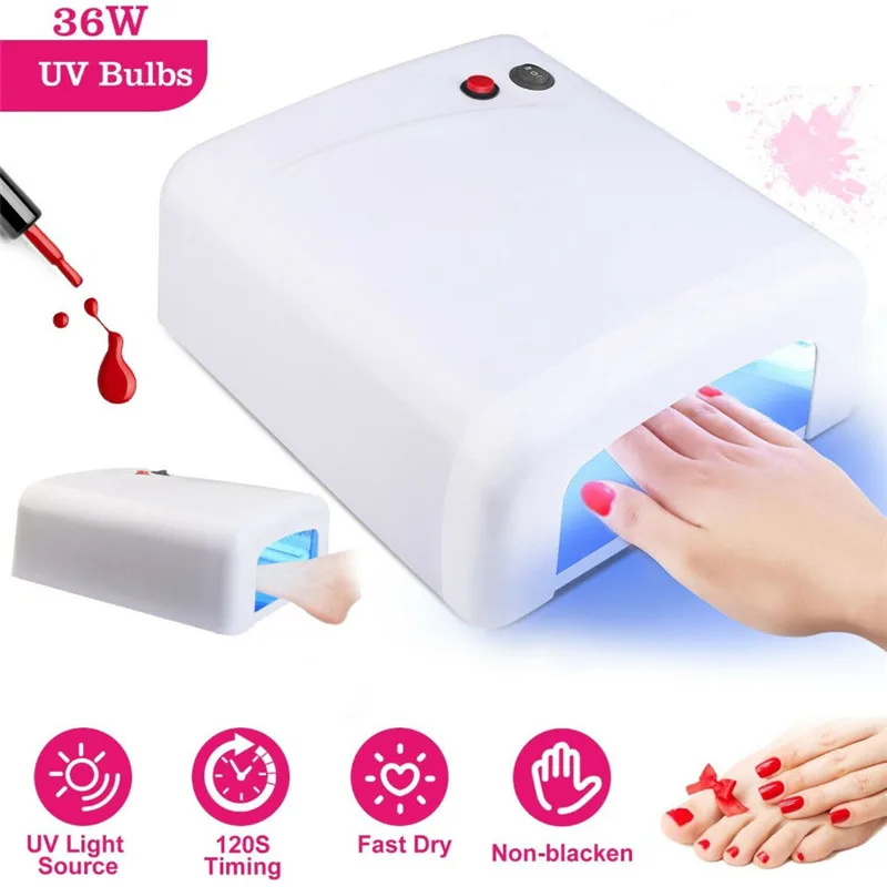 

36W LED UV Lamp Nail Dryer Gel Polish Lamp Light Curing Machine Timer 120 seconds timing nail tool supplies