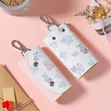 Litthing PU кожаный держатель для ключей сумка Чехол кошелек для женщин милый брелок для ключей Fameal Cartera Mujer Брелок чехол для колец чехол Сумки