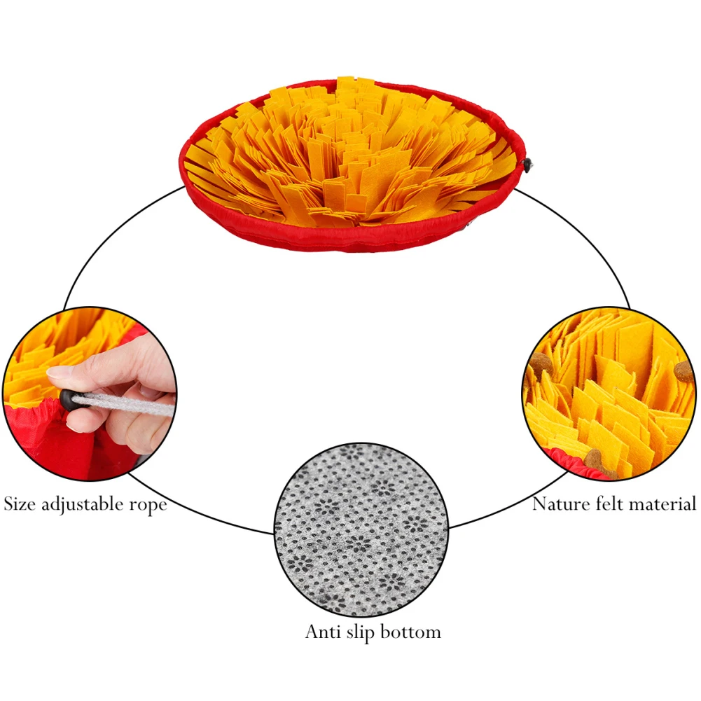 Собака, обучение обонятельные коврик Еда медленно Кормление снять стресс ПЭТ Одеяло игрушка