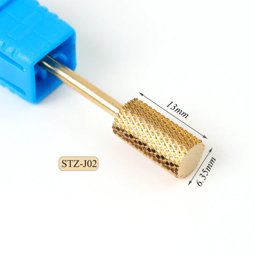 20 типов золотых фрез для маникюра, твердосплавное сверло для ногтей, роторная насадка, электрическая пилочка для ногтей, аксессуары, инструмент SASTZ-J-1 - Цвет: STZ-J02