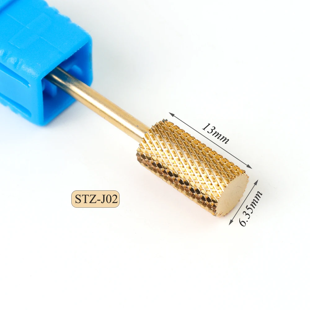 STZ-J02 20 типов золотых фрез для маникюра, твердосплавное сверло для ногтей, роторная насадка, электрическая пилочка для ногтей, аксессуары, инструмент SASTZ-J-1 - Цвет: STZ-J02