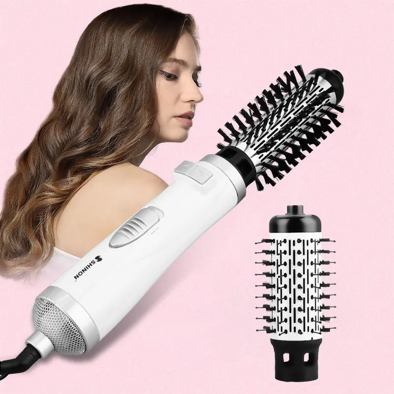 Volumizer Hot Air Comb Electric Rotating Hair Dryer Brush Straightener Curler Fast Heating Hairdryer Blow Styler Care Tool |