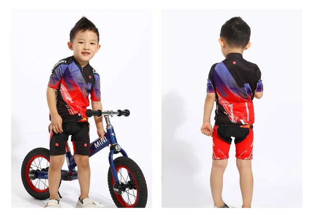 Red Spanish Bullfight Kids Cycling Jersey Set Spanish Fighting Bull Road  Bike Shirts Boys Cycling Clothing Suit Bicycle Shorts