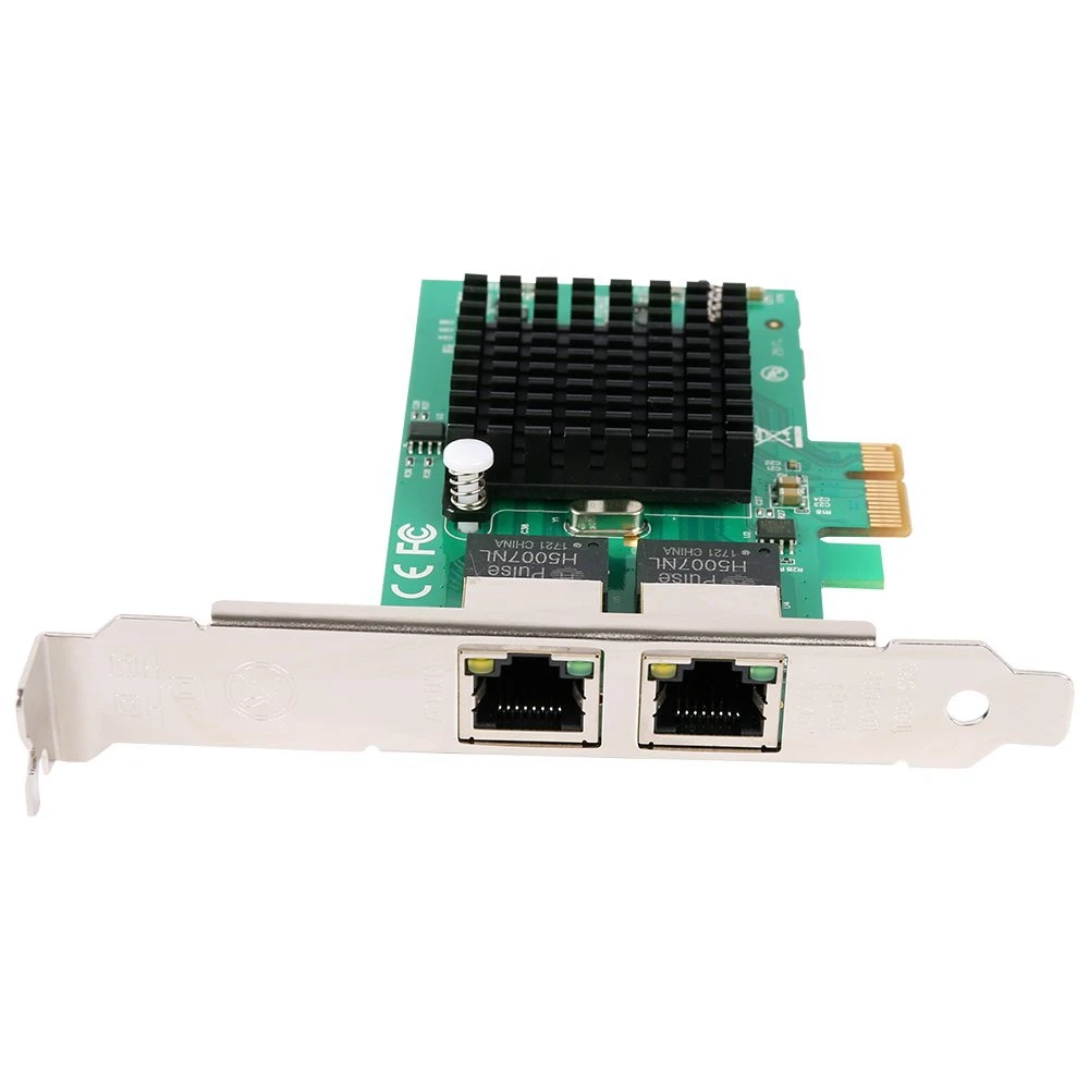 Gigabit Ethernet Pci-E сетевой контроллер карты 10/100/1000 Мбит/с, Rj45 X2 двойной 2 порта Pcie сервер сетевой интерфейс карты Lan адаптация