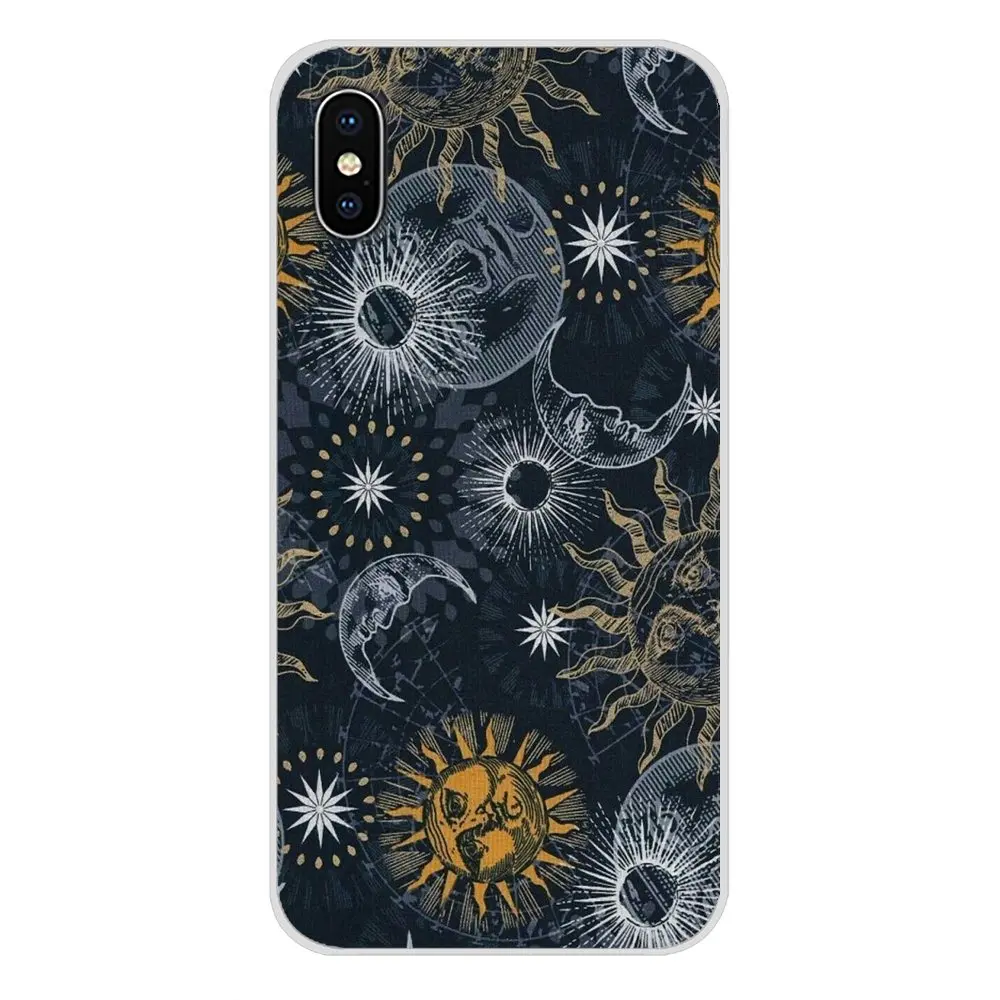 Черный с белой луной звезды пространство для huawei G7 G8 P7 P8 P9 P10 P20 P30 Lite Mini Pro P Smart Plus силиконовые чехлы - Цвет: images 8