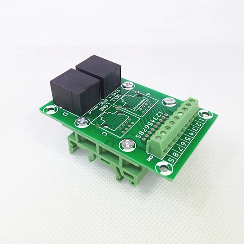 RJ45 8P8C под прямым углом Jack2-Way бусина Breakout Board, клеммный блок, разъем