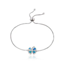 KAMAF Fashion Style Bracelet Opal Clover DIY Jewelry Accessories and Adjustable Bracelet Women's Party Accessories